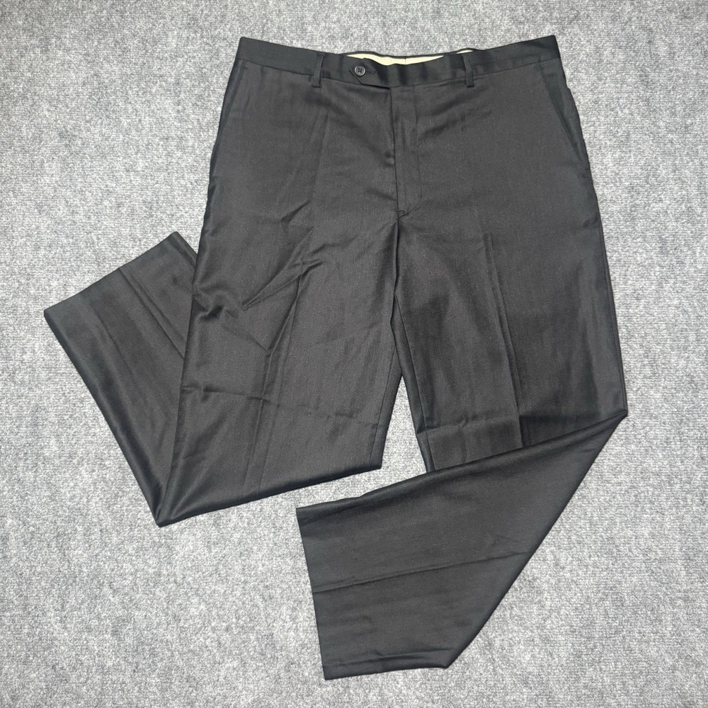 Loro Piana Cremieux Signature Dress Pants Men 36R Black 36x28.5 Inseam 100% Wool